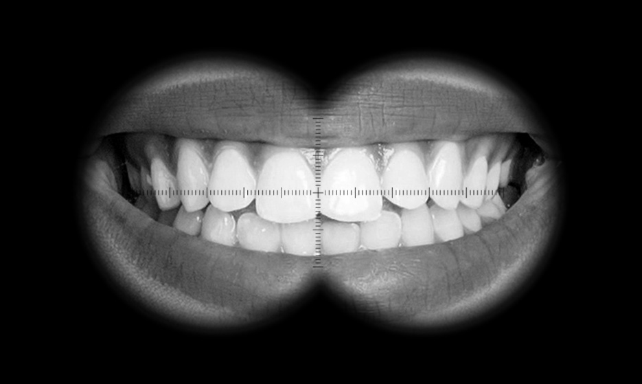 5.7x Magnification Scope Image Showing Teeth.